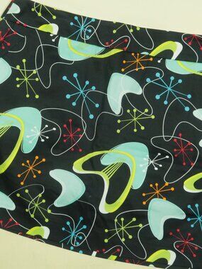 Loudmouth Golf Skirt Skort Womens 10 Black Multicolor Atomic Print New